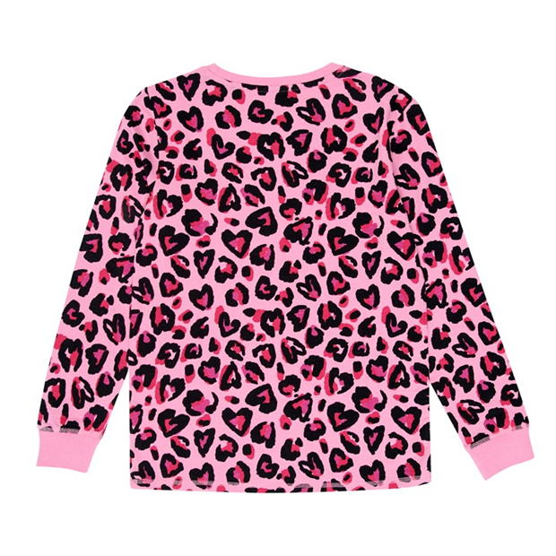 Set de 3 Pijamale Miso Leopard pentru fete roz