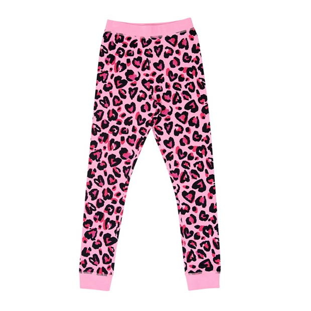 Set de 3 Pijamale Miso Leopard pentru fete roz