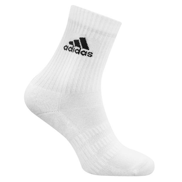 Set de 3 Sosete adidas Cushioned Crew pentru Barbati alb