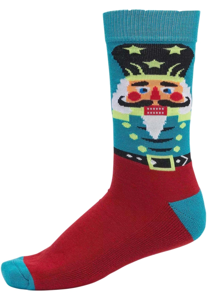 Set de 3 Sosete Craciun Nutcracker multicolor Urban Classics