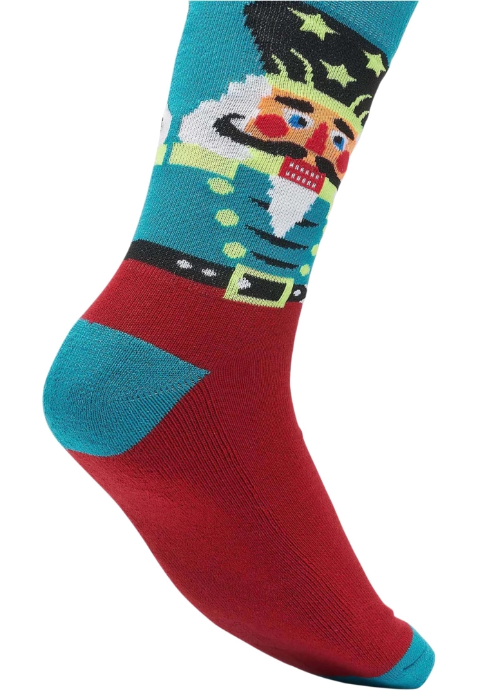 Set de 3 Sosete Craciun Nutcracker multicolor Urban Classics