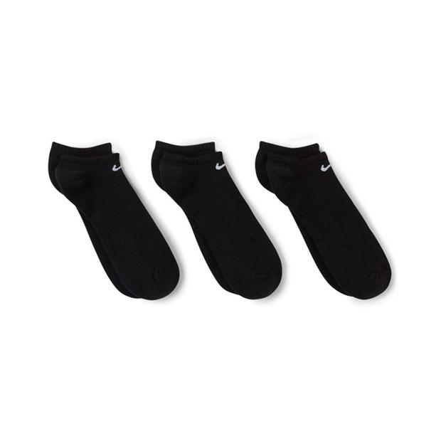 Set de 3 Sosete Nike Everyday Cushioned antrenament No-Show negru alb