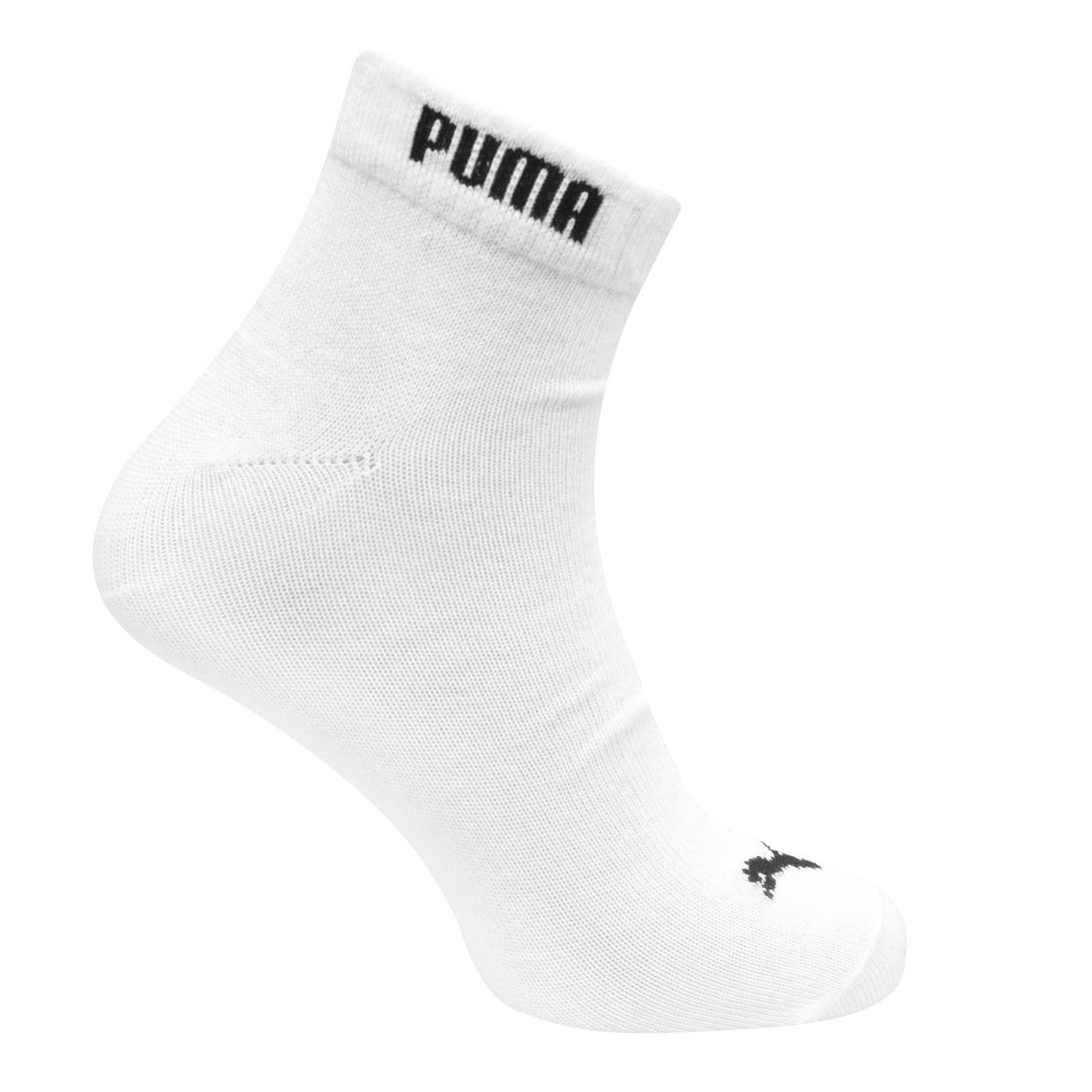 Set de 3 Sosete Puma Quarter pentru Barbati alb