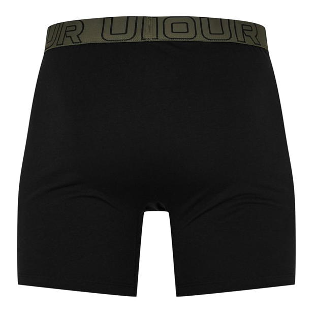 Set de 3 Under Armour bumbac 6In pentru barbati negru verde