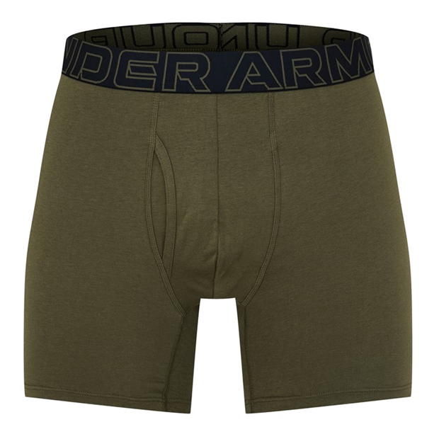 Set de 3 Under Armour bumbac 6In pentru barbati negru verde