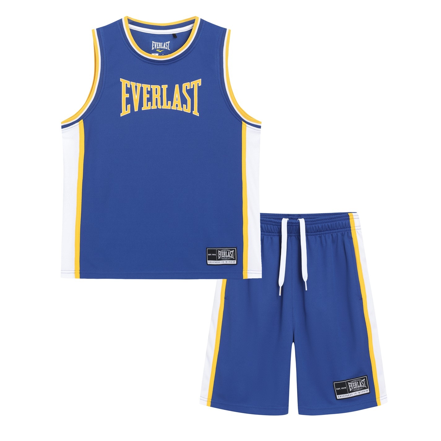 Set Everlast baschet pentru baietei albastru galben