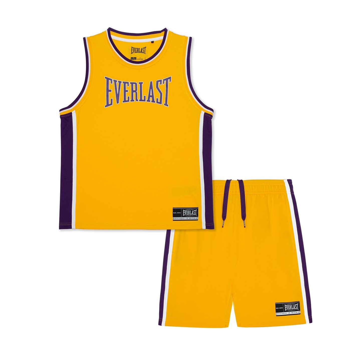 Set Everlast baschet pentru baietei mov galben