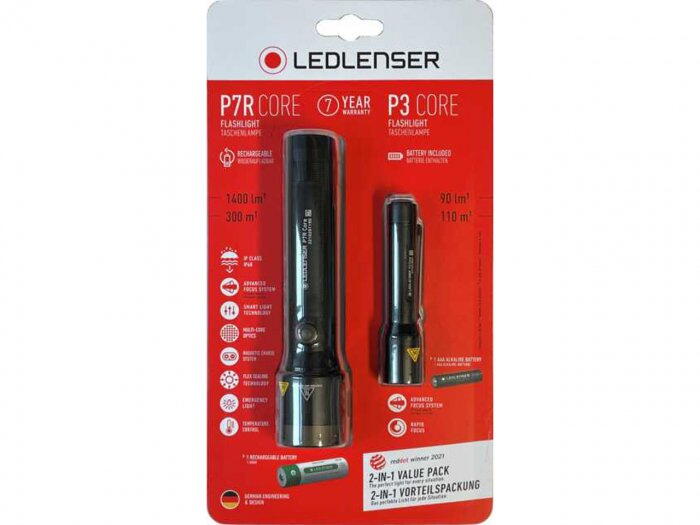 Set LANTERNE P7R CORE + P3 LEDLENSER