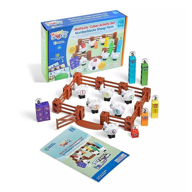 Set Learning Resources RESOURCES MathLink Cubes Activity Numberblocks Sheep Farm