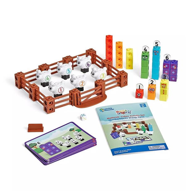 Set Learning Resources RESOURCES MathLink Cubes Activity Numberblocks Sheep Farm