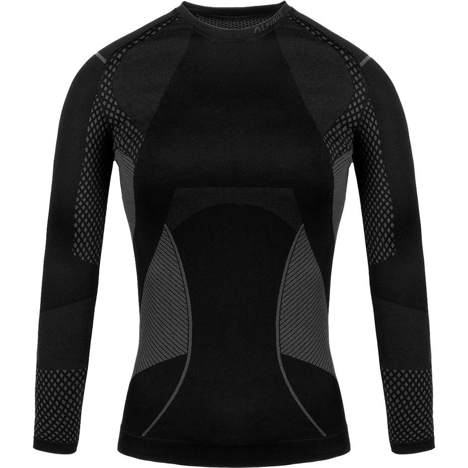 Set Lenjerie Thermoactive Alpinus Active Base Layer negru And gri GT43253 pentru femei