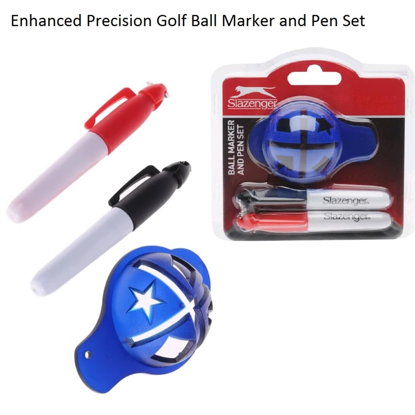 Set Mingi golf Slazenger Precision Marker and Pen