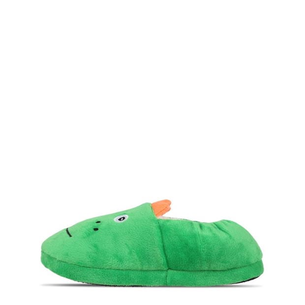 Set Papuci de Casa Firetrap Dinosaur & Eyemask verde portocaliu