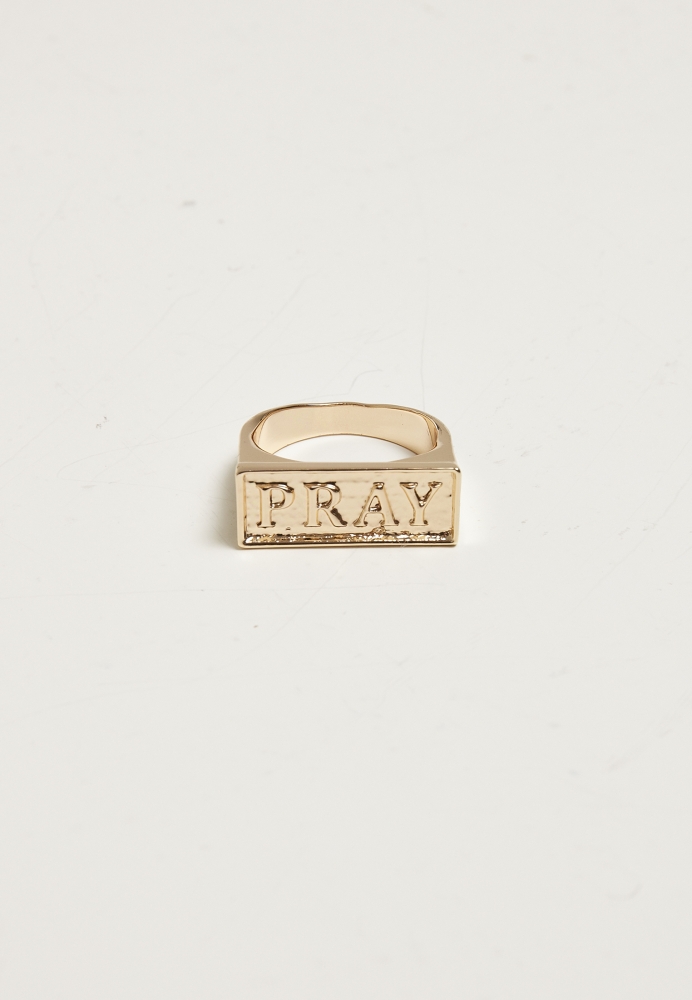 Set Pray Ring auriu Mister Tee