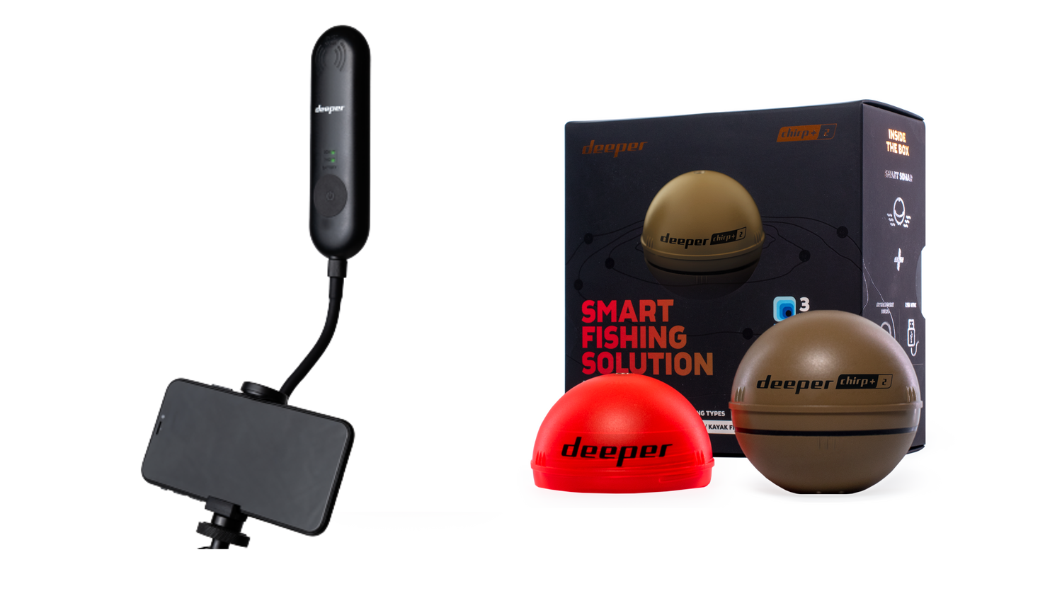 Set SONAR CHIRP+ 2.0 +RANGE EXTENDER +PHONE HOLDER DEEPER