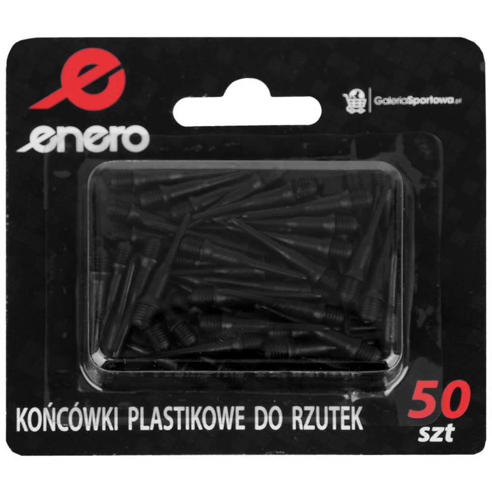 Set Spare Enero plastic dart tips, 50 ., negru 1041728