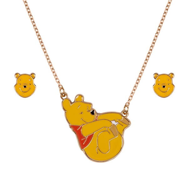 Set Winnie The Pooh Jewl copii rosu  galben