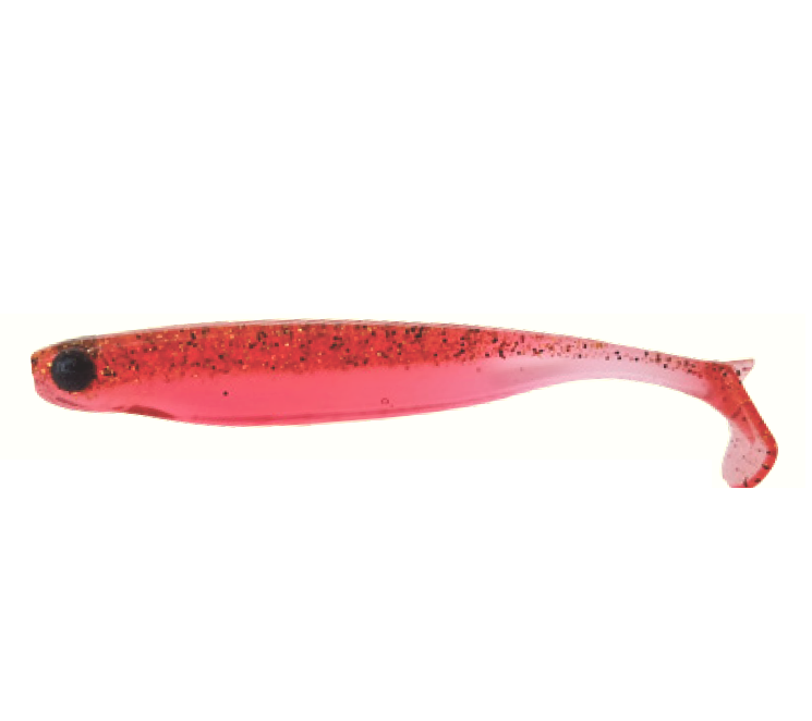 SHAD MEZASHI Z MINNOW 7,6CM transparent rosu MUSTAD