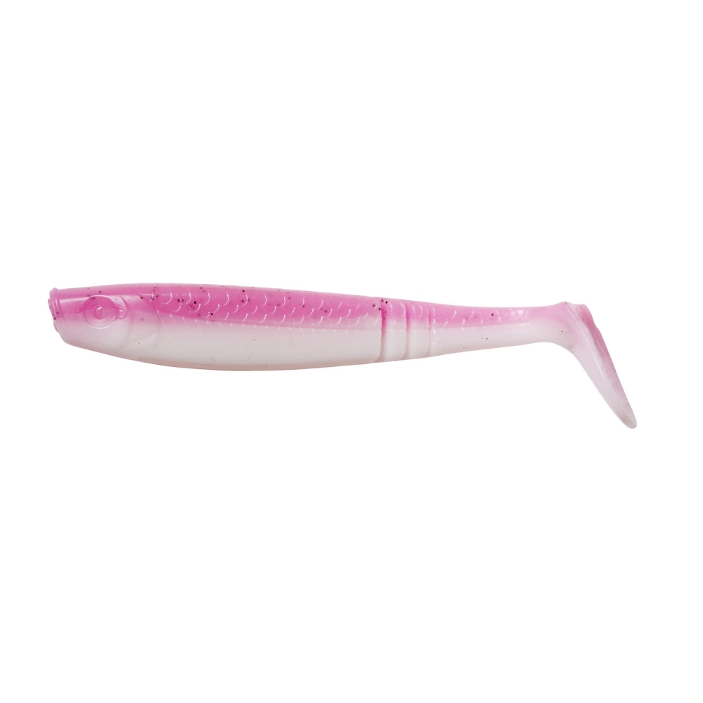 SHAD PADDLE TAIL8CM 3,5G UV roz alb 4BUC PL RON THOMPSON