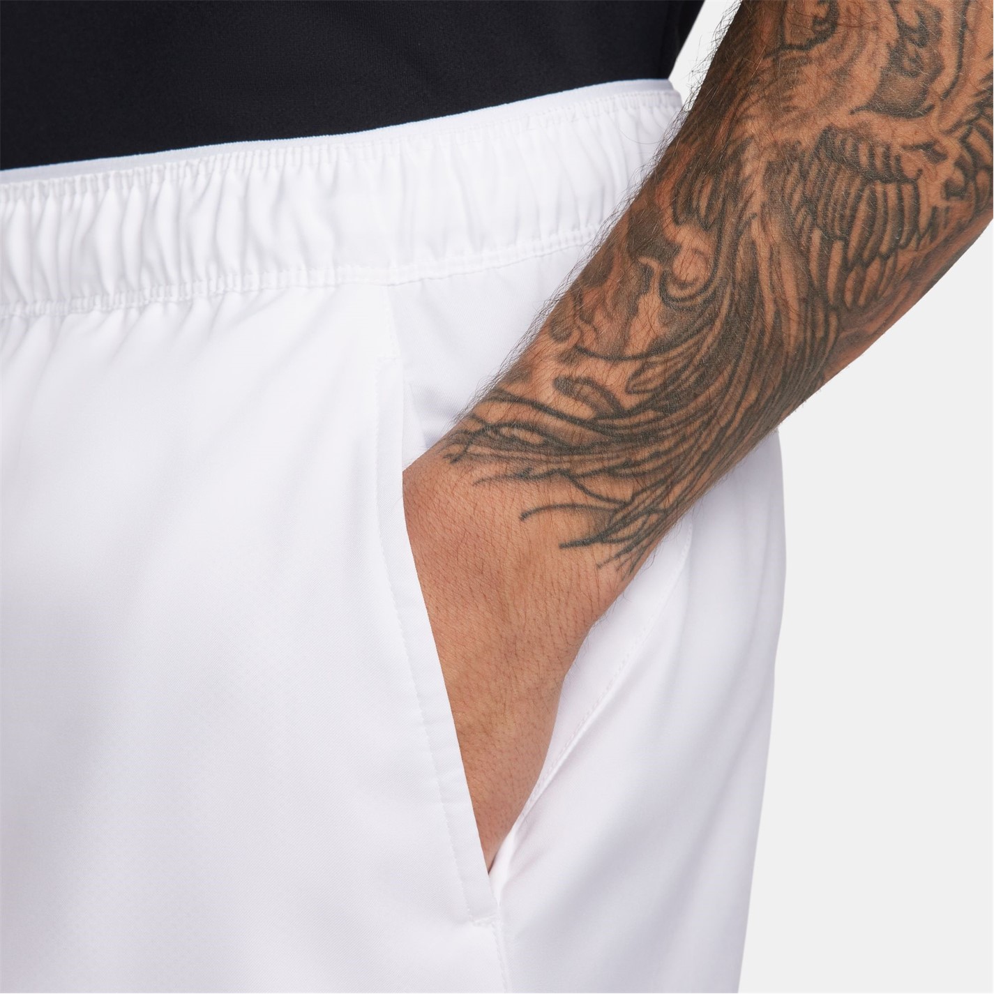 Short tenis Nike Victory Dri-FIT 9 pentru Barbati alb negru