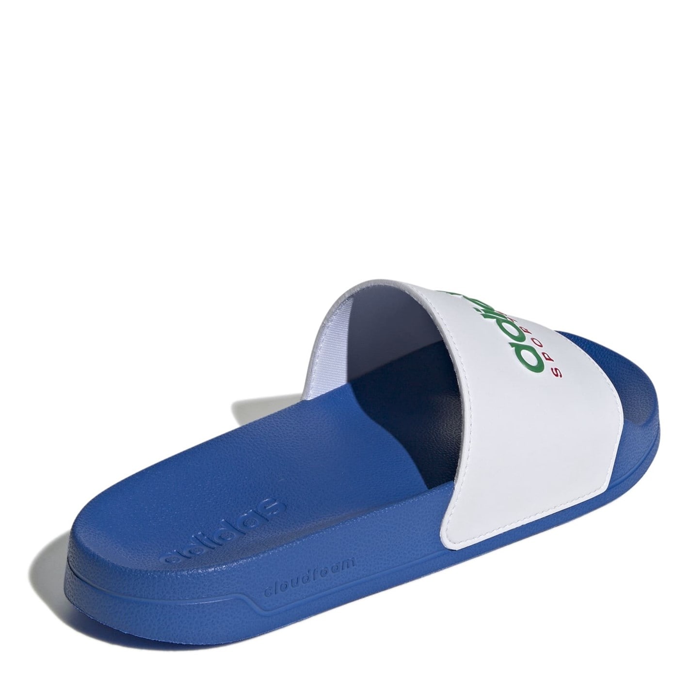 Slapi adidas Adilette pentru adulti albastru roial alb verde