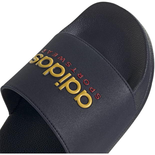 Slapi adidas Adilette pentru adulti bleumarin rosu auriu