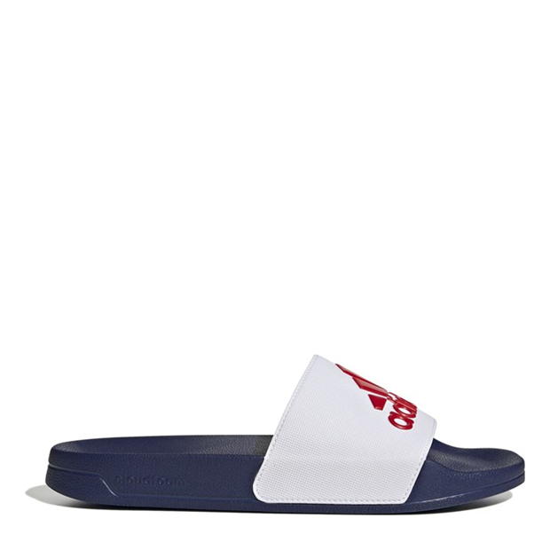 Slapi adidas Adilette Unisex alb albastru rosu