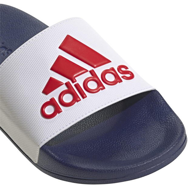 Slapi adidas Adilette Unisex alb albastru rosu