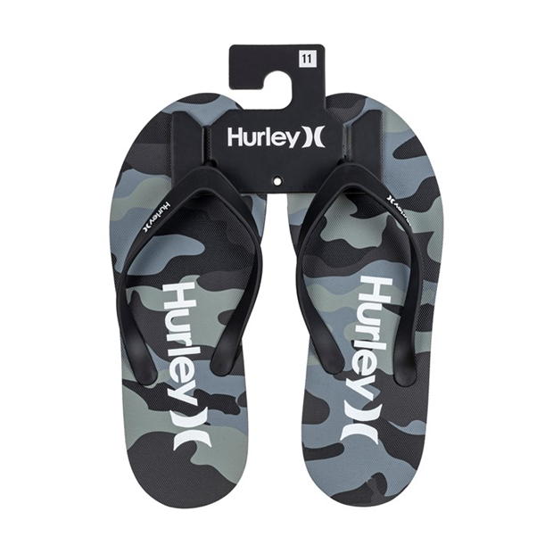 Slapi flip flop Hurley o pereche Tier pentru barbati gri negru