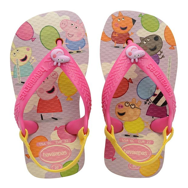 Slapi Havaianas Peppa Pig copii galben