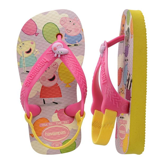 Slapi Havaianas Peppa Pig copii galben