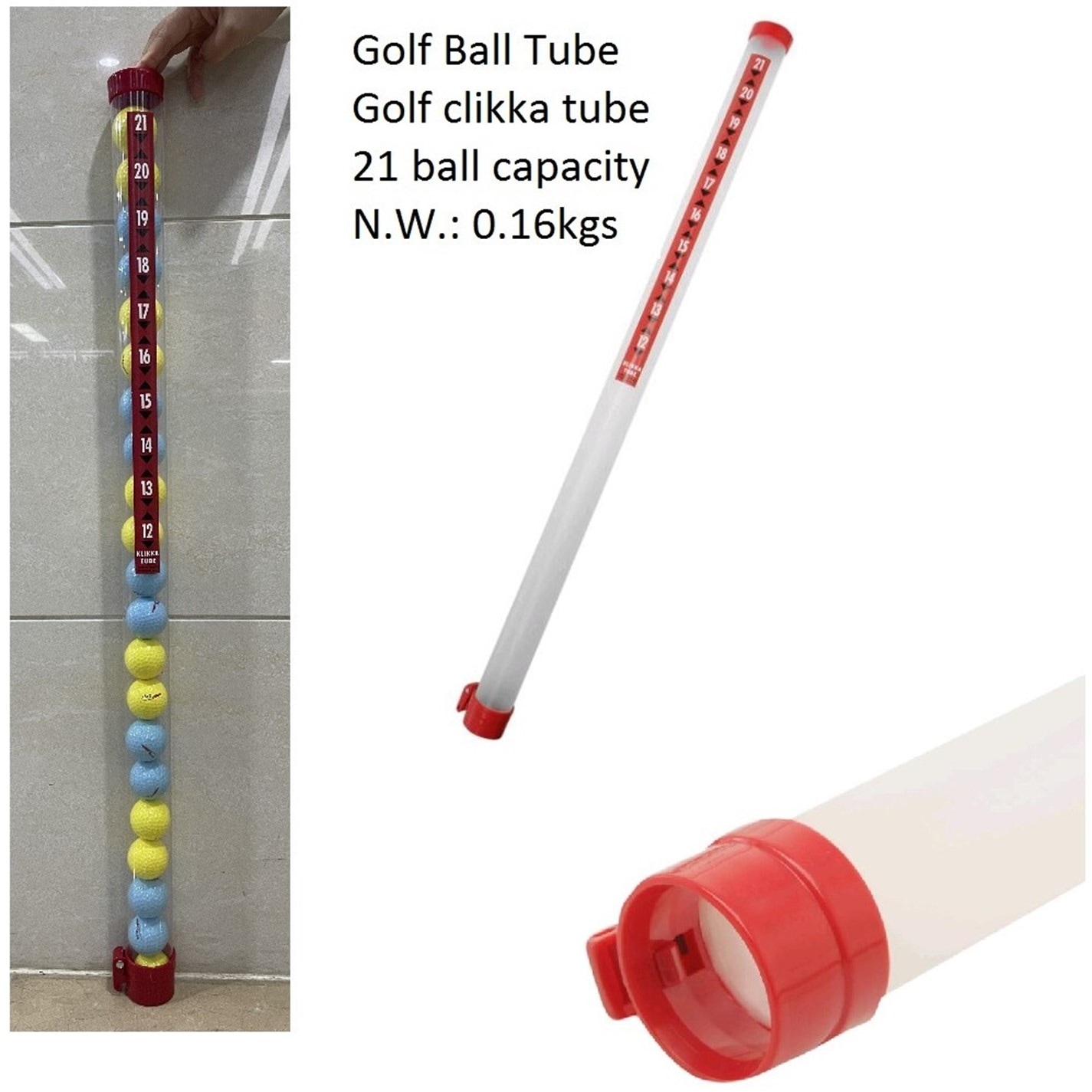 Slazenger Clikka Ball Tube