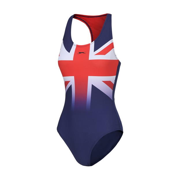 Slazenger Union Jack Racer Back pentru femei albastru rosu alb