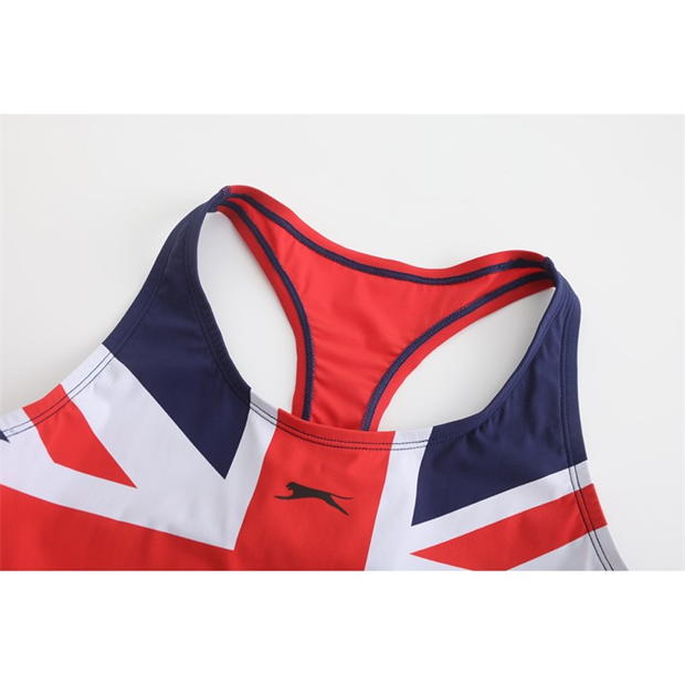 Slazenger Union Jack Racer Back pentru femei albastru rosu alb