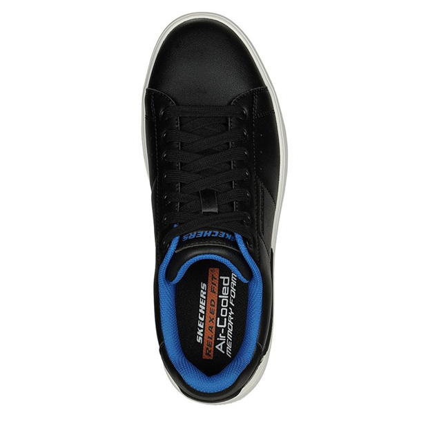 Sneaker Adidasi sport Skechers Low Profile cu siret Low-Top pentru Barbati negru