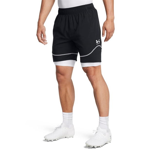 Sort antrenament Under ARMOUR Ua MS Ch. Pro fotbal pentru Barbati negru alb