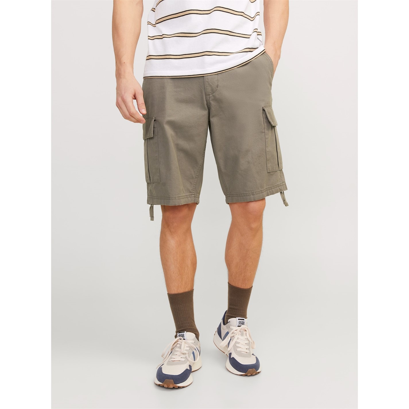 Sort cargo Jack and Jones Cole Barkley kaki cord