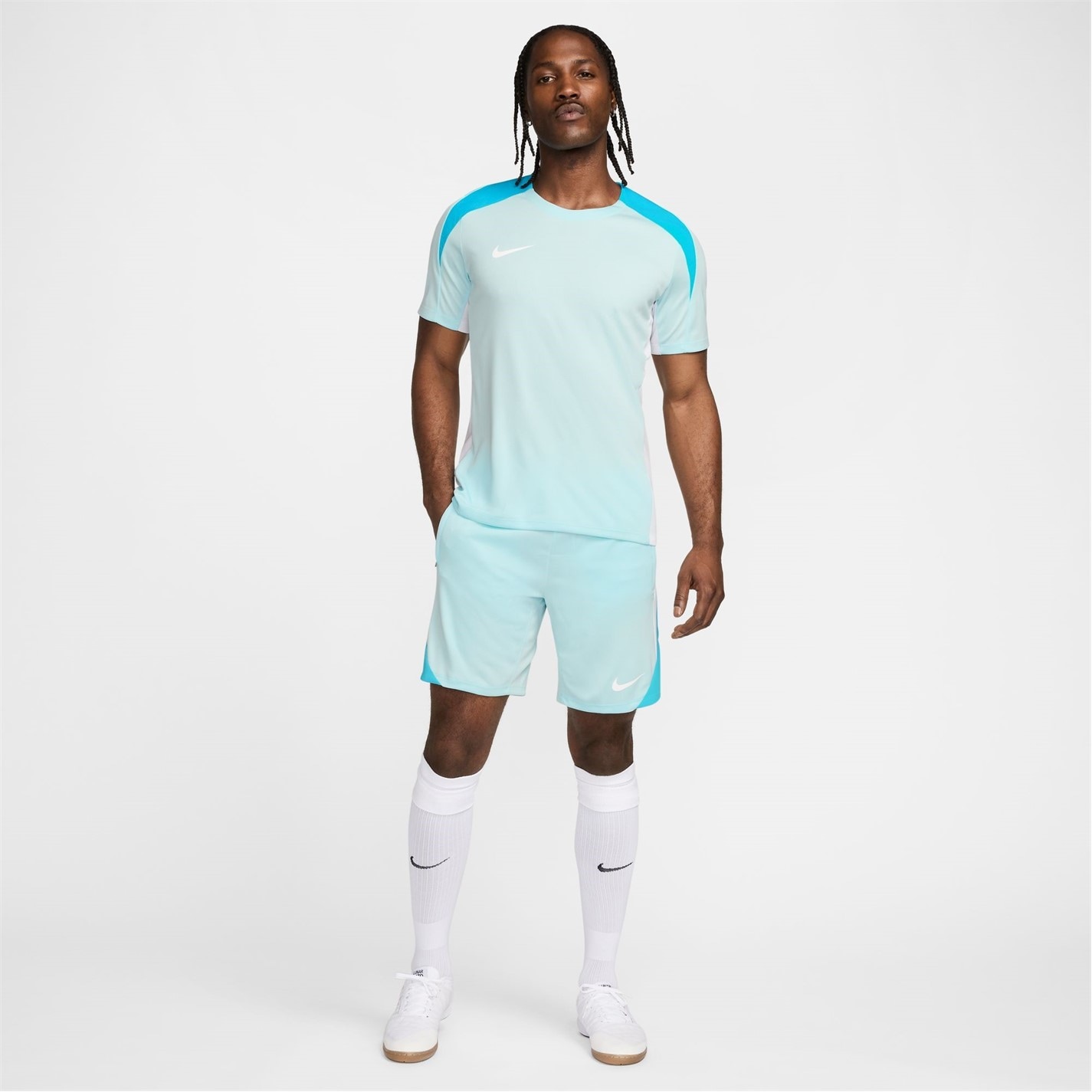 Sort fotbal Nike Strike Dri-FIT Global pentru Barbati albastru