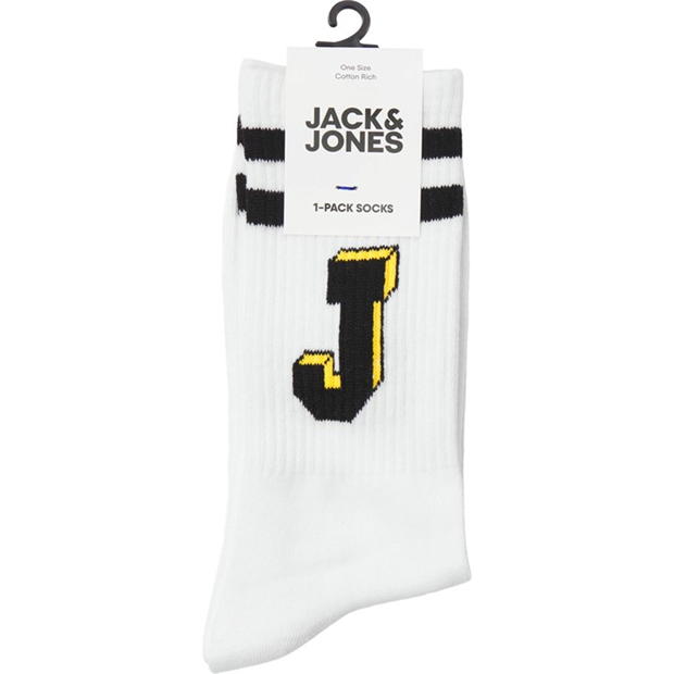 Sosete Jack and Jones tenis pentru barbati alb