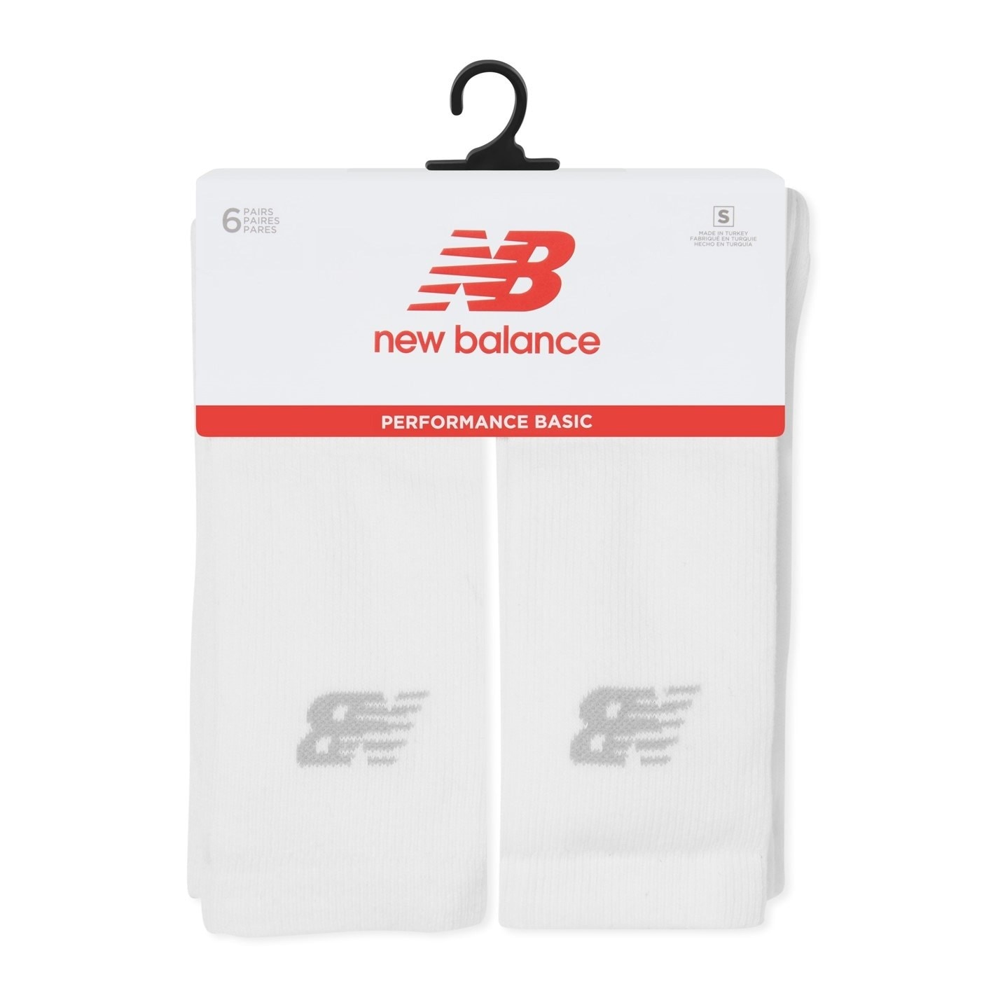 Sosete New Balance 6 . Crew alb