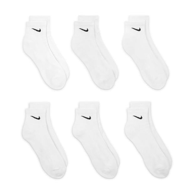 Sosete Nike Everyday Cushioned antrenament glezna (6 Pairs) alb negru