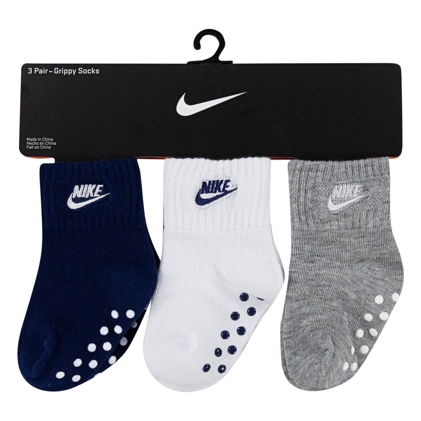 Sosete Nike Quarter pentru Bebelusi albastru negru