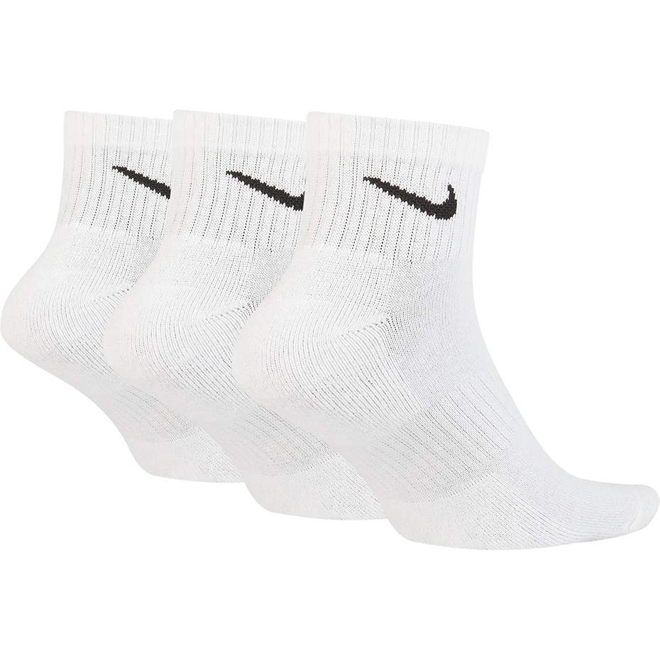 Sosete Nike Value bumbac Quarter 3 pairs alb SX4926 101