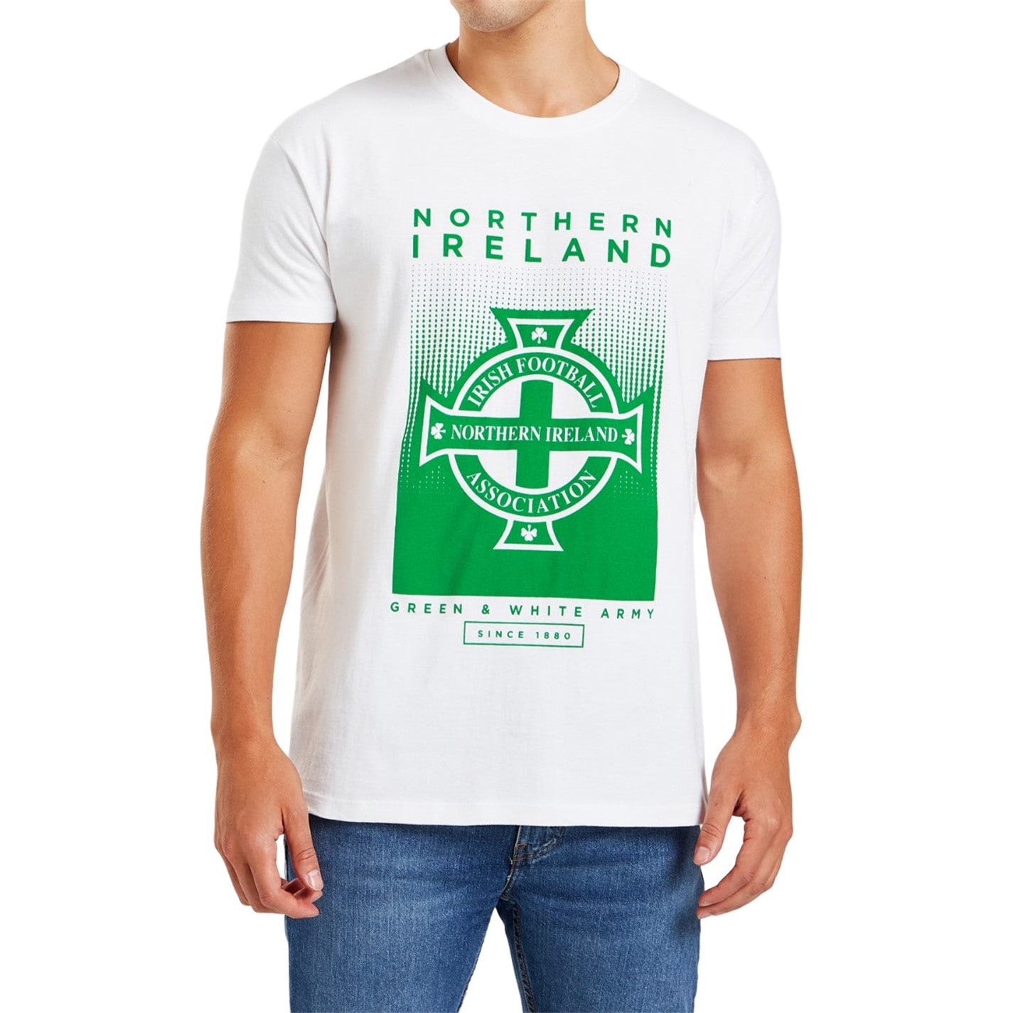 Tricouri Tricou cu imprimeu Source Lab Northern Ireland - pentru adulti alb