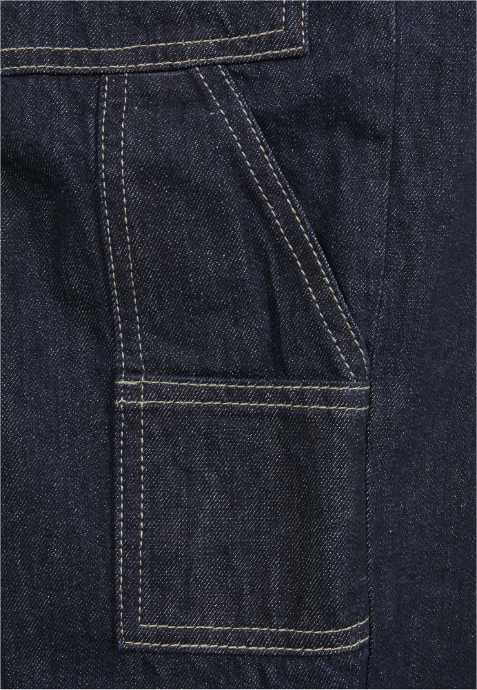 Southpole broderie Denim bleumarin albastru