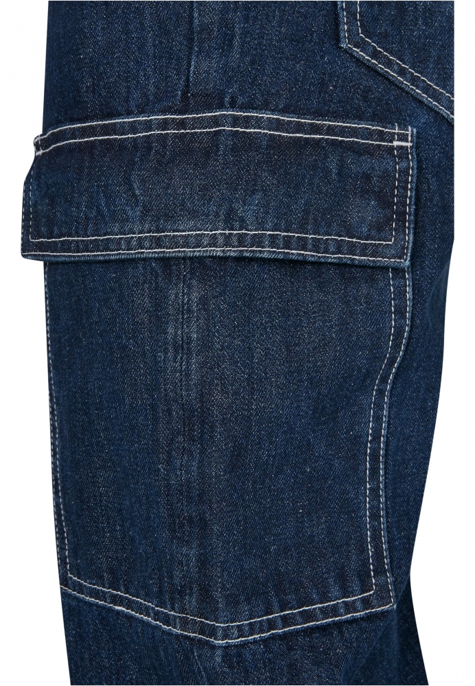 Southpole Denim cu Cargo Pockets albastru bleumarin