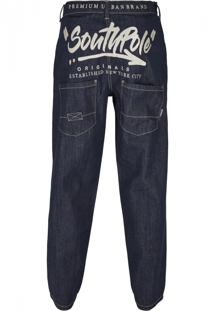 Southpole Script Denim bleumarin albastru