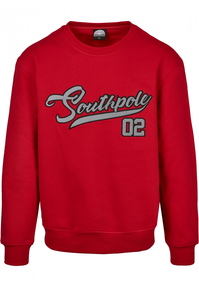 Southpole Written Logo Crewneck rosu