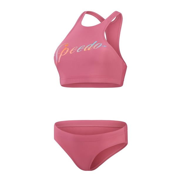 Speedo Logo Vly 2Pc femei roz