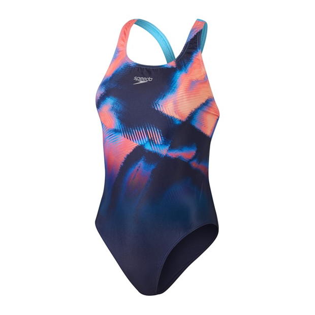 Speedo PlacDigiPback femei bleumarin rosu albastru